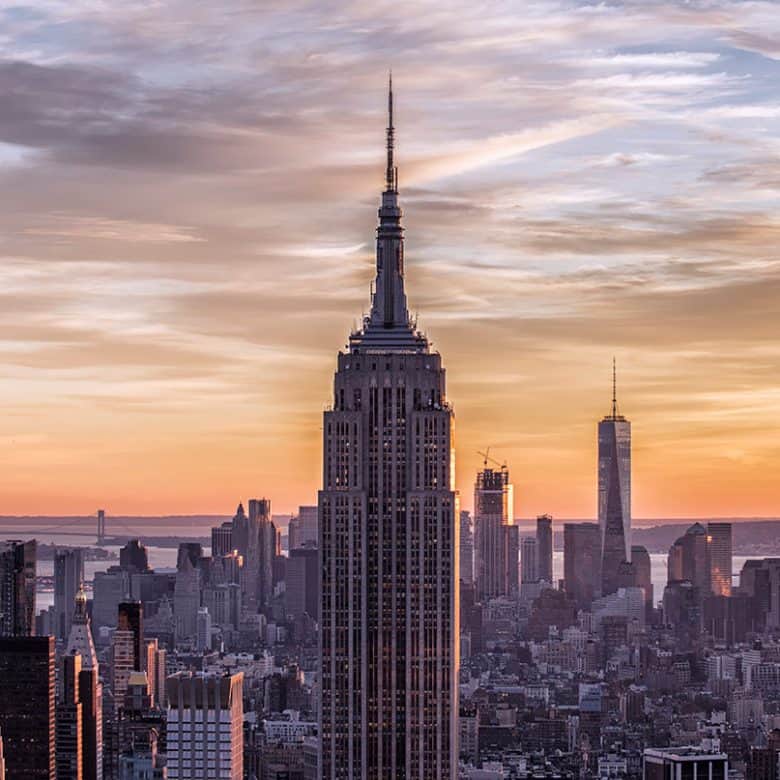 Empire State y atardecer